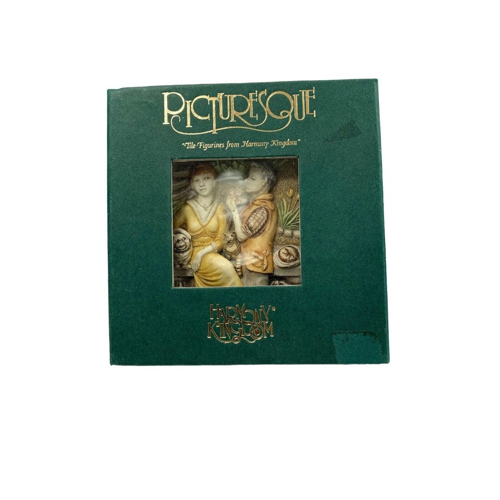 Love's Labours Byron's Secret Garden Picturesque Tile Harmony Kingdom Vintage